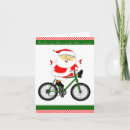 Search for cyclist christmas cards Santa