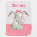 Search for pink and grey baby blankets Elephant