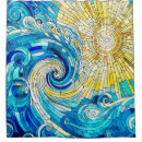 Search for blue and orange shower curtains Nature