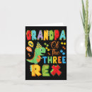 Search for dinosaur 3rd birthday cards Three
