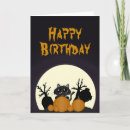 Search for halloween birthday cards Black cat