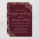 Search for gold foil engagement party invitations Floral