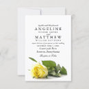 Search for yellow rose wedding invitations Floral