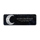 Search for moon and stars return address labels Modern