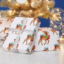 Search for vintage reindeer wrapping paper Cute