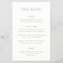 Search for gold wedding menus Modern