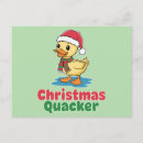 Search for funny christmas humor cartoon postcards Red