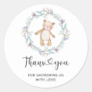 Search for teddy bear thank you stickers Bearly