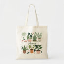 Search for plant tote bags Watercolor potted plants