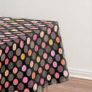 Search for yellow and black tablecloths Dots