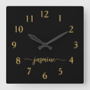 Search for black and gold clocks Minimalist