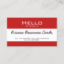 Search for name tag business cards White