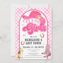Search for western bachelorette party invitations Lets go girls