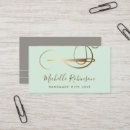 Search for mint business cards Handmade