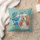 Search for cavalier king charles spaniel pillows Floral