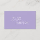 Search for lavender business cards Professional