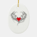 Search for angel wings ornaments Heart