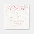 Search for rose gold wedding napkins Elegant