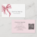 Search for bow business cards Feminine