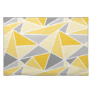 Search for yellow and gray placemats Geometric
