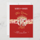 Search for sweet 16 save the date postcards Gold
