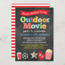 Search for movie birthday invitations Outdoor movie party