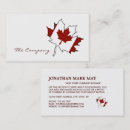 Search for maple leaf business cards Flag