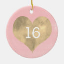 Search for 16th birthday ornaments Gold