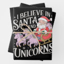 Search for unicorn christmas wrapping paper Funny