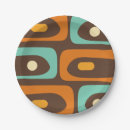 Search for mid century modern patterns paper plates Vintage