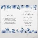 Search for dusty blue wedding programs Ceremony