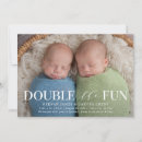 Search for boy birth announcement cards twins