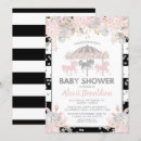 Search for carousel baby shower invitations Pink