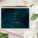 Search for navy blue wedding envelopes Gold foil