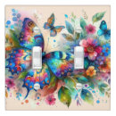 Search for butterfly light switch covers Watercolor