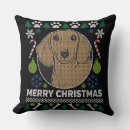 Search for dachshund christmas pillows Design