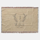 Search for monogram blankets Burlap