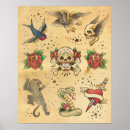 Search for vintage tattoo posters Flower