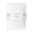 Search for floral wedding invitation belly bands Boho chic
