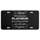 Search for 25th silver anniversary plates Couple