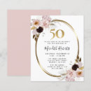 Search for rose gold 50th birthday invitations Budget