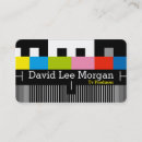 Search for television business cards Retro