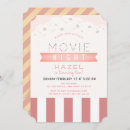 Search for girls movie night invitations Cute