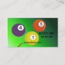 Search for billiard business cards Cool