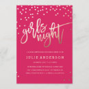 Search for gold and black bachelorette party invitations Girls night out