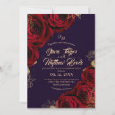Search for red and purple wedding invitations Flowers