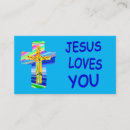 Search for jesus business cards cross