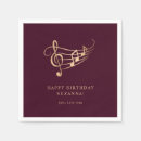 Search for musical notes napkins Music lover
