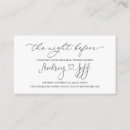Search for welcome party invitations The night before