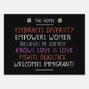 Search for immigrant outdoor signs Black lives matter